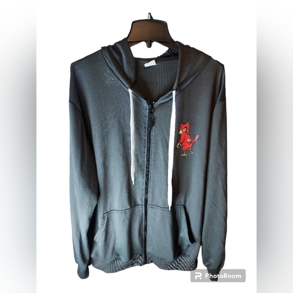 St Louis Cardinals hooded zip sweatshirt adult AT&T Logo - Picture 5 of 13